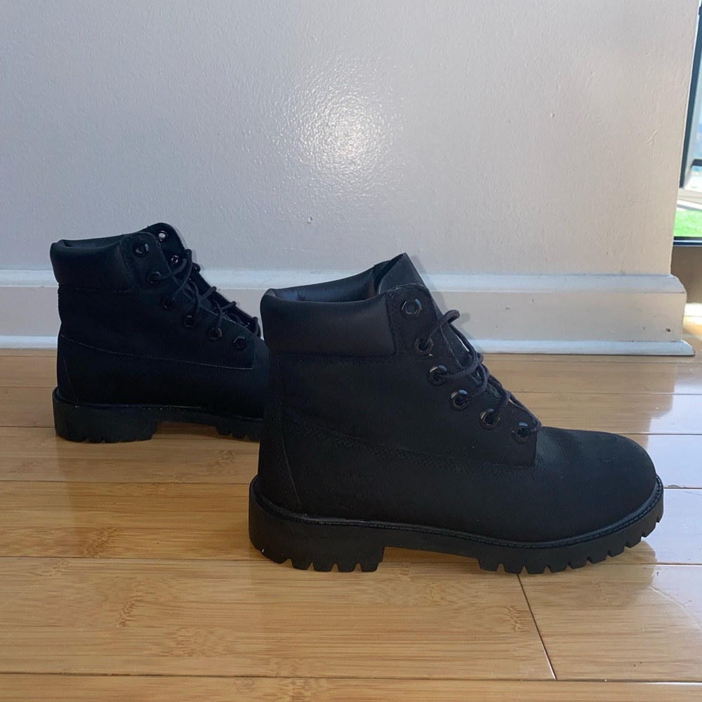 Black construction Timberland boots - Picture 3 of 10
